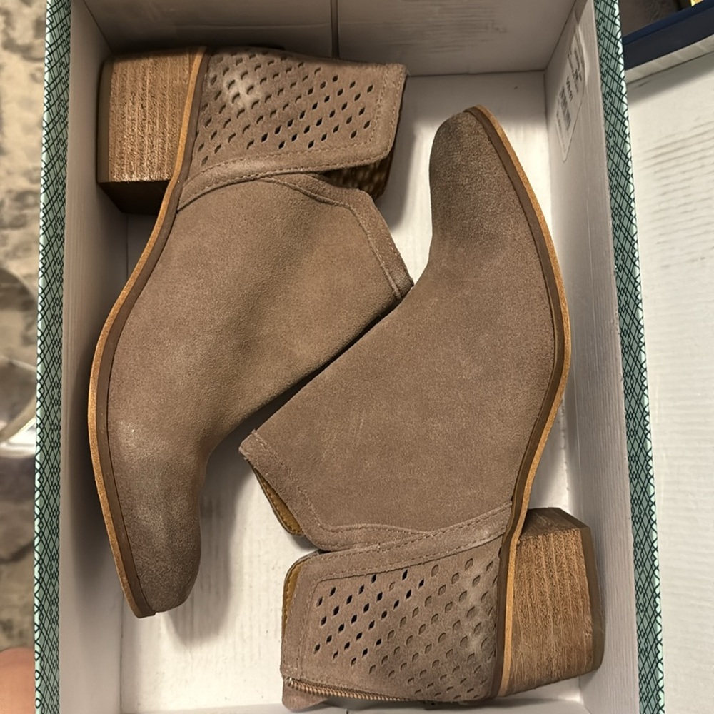 NIB suede booties - 8
